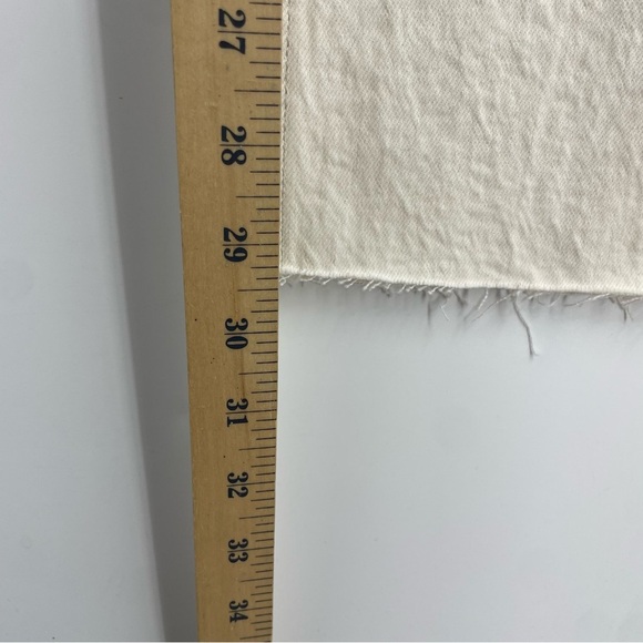 Abercrombie & Fitch ‘90s straight ultra high rise cream ivory Sz 26 2 raw hem - Picture 9 of 11